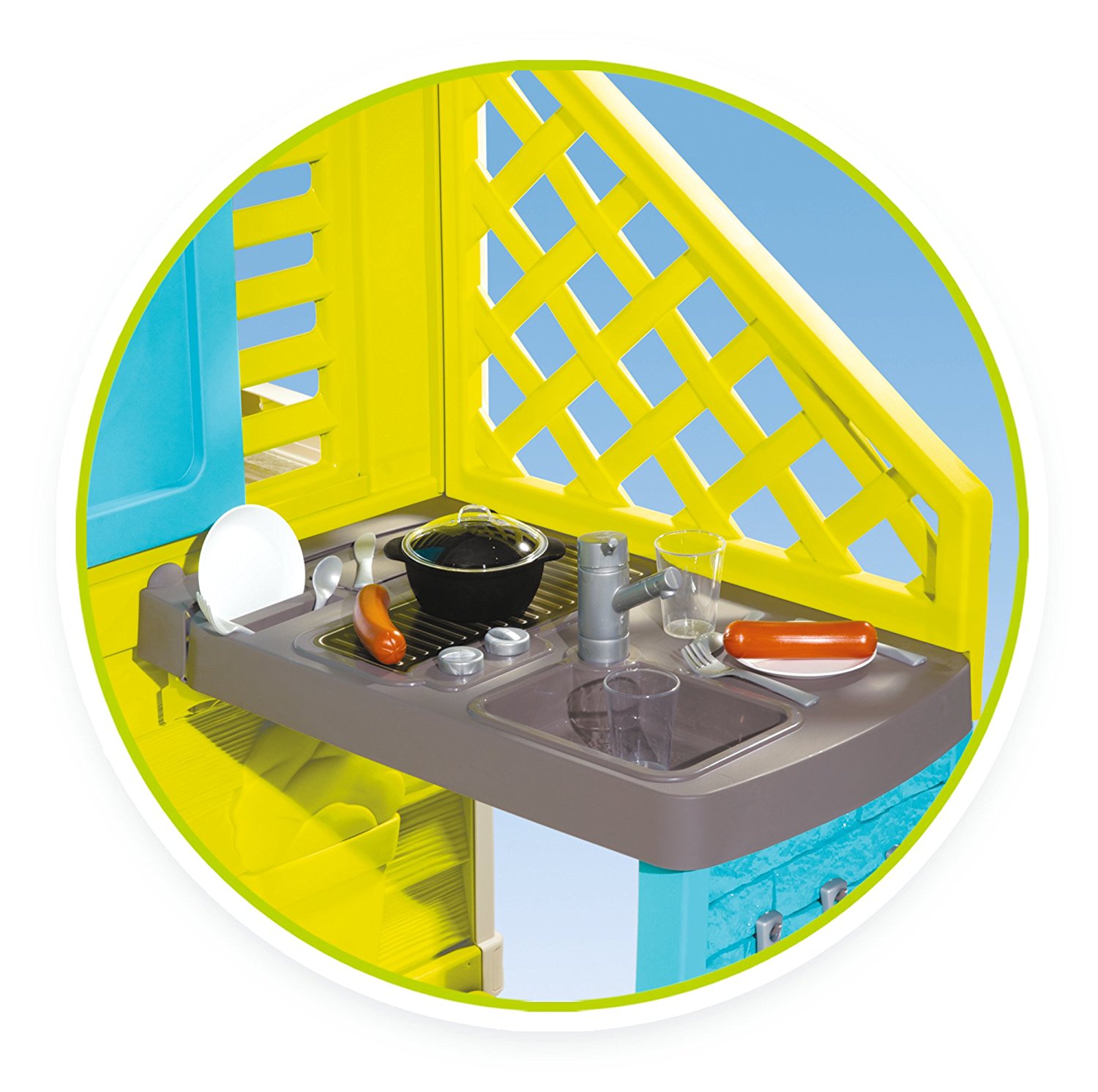 Smoby Игровой домик с кухней, синий  